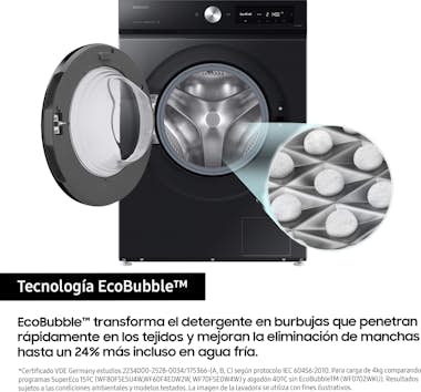 Samsung Samsung Lavadora 9kg Negra AI Ecobubble™, Clasific Samsung Samsung Lavadora 9kg Negra AI Ecobubble™, Clasific