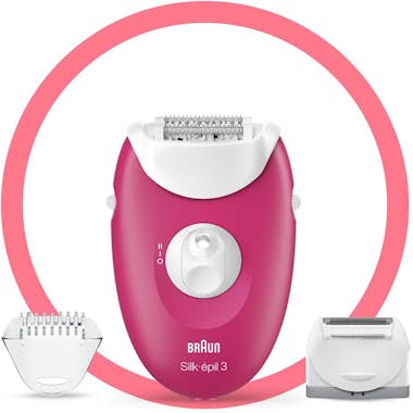 Braun Braun Silk-épil 3 3276 20 pinzas Rosa, Blanco Braun Braun Silk-épil 3 3276 20 pinzas Rosa, Blanco