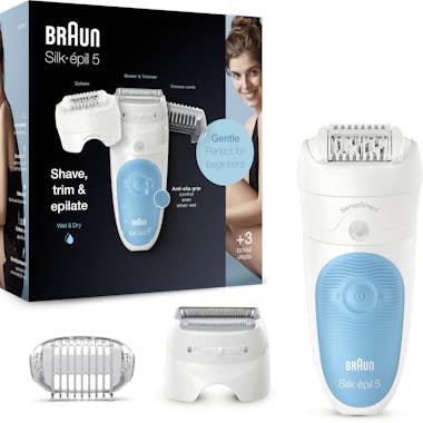 Braun Braun Silk-épil 5 SES 5-605 28 pinzas Azul, Blanco Braun Braun Silk-épil 5 SES 5-605 28 pinzas Azul, Blanco