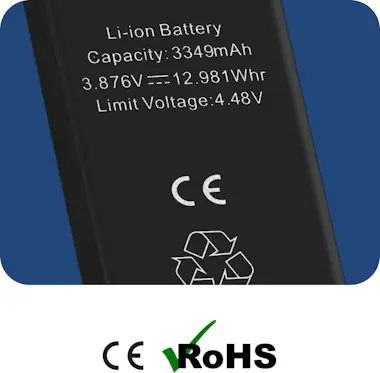 Clappio Batería para iPhone 15 Sin BMS 3349mAh Negro Clappio Batería para iPhone 15 Sin BMS 3349mAh Negro