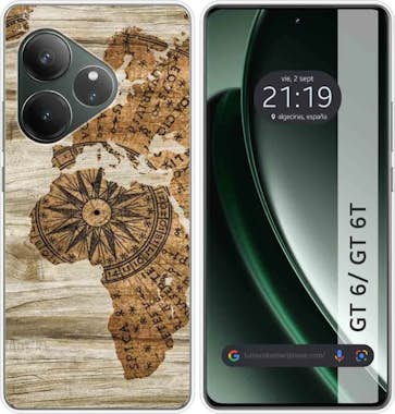 Tumundosmartphone Funda Silicona Realme GT 6 / GT 6T 5G Madera 07 Tumundosmartphone Funda Silicona Realme GT 6 / GT 6T 5G Madera 07