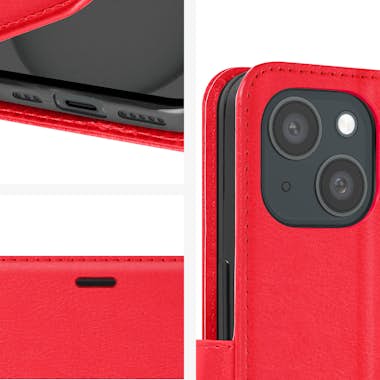 Mayaxess Funda para iPhone 15 con muñequera Solapa multifun Mayaxess Funda para iPhone 15 con muñequera Solapa multifun