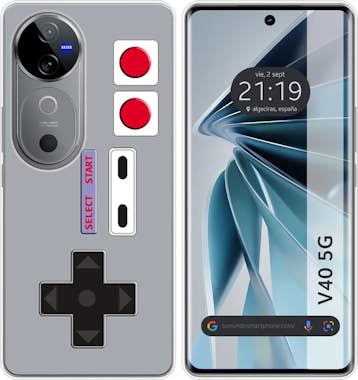 Tumundosmartphone Funda Silicona Vivo V40 5G Consola Tumundosmartphone Funda Silicona Vivo V40 5G Consola