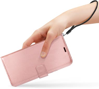 Mayaxess Funda con cierre para Galaxy S23 FE con muñequera Mayaxess Funda con cierre para Galaxy S23 FE con muñequera
