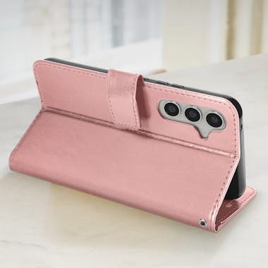 Mayaxess Funda con cierre para Galaxy S23 FE con muñequera Mayaxess Funda con cierre para Galaxy S23 FE con muñequera