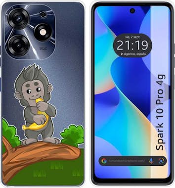 Tumundosmartphone Funda Silicona TECNO SPARK 10 Pro Mono Tumundosmartphone Funda Silicona TECNO SPARK 10 Pro Mono
