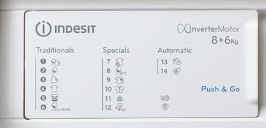 Indesit Indesit BI WDIL 861485 EU lavadora-secadora Integr Indesit Indesit BI WDIL 861485 EU lavadora-secadora Integr