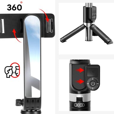 XO Palo selfi Bluetooth Trípode extensible Negro XO Palo selfi Bluetooth Trípode extensible Negro