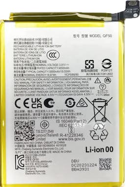 Clappio Batería para Motorola Moto G04 / G24 / G34 5000mAh Clappio Batería para Motorola Moto G04 / G24 / G34 5000mAh
