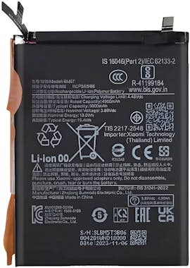 Clappio Batería para Xiaomi 13T / Poco X6 Pro Capacidad 50 Clappio Batería para Xiaomi 13T / Poco X6 Pro Capacidad 50