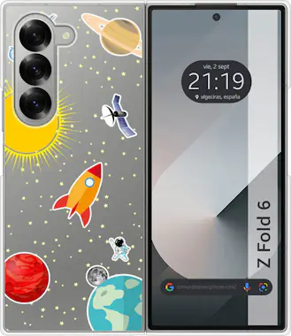 Tumundosmartphone Carcasa Samsung Galaxy Z Fold 6 5G Espacio Tumundosmartphone Carcasa Samsung Galaxy Z Fold 6 5G Espacio