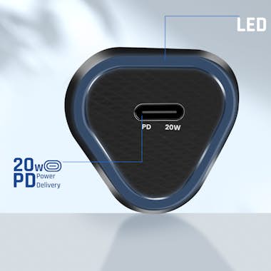 Blue Star Cargador coche para USB-C 20W Power Delivery + Cab Blue Star Cargador coche para USB-C 20W Power Delivery + Cab