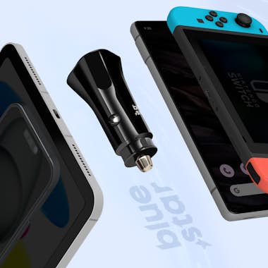 Blue Star Cargador coche para USB-C 20W Power Delivery + Cab Blue Star Cargador coche para USB-C 20W Power Delivery + Cab