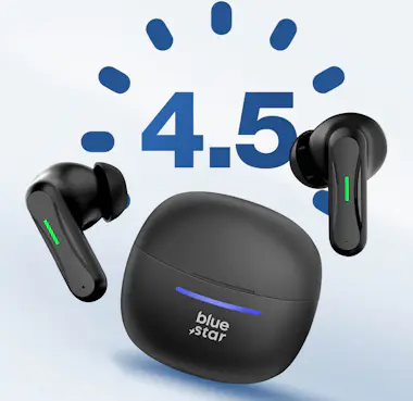 Blue Star Auriculares inalámbricos Diseño Intrauditivo con C Blue Star Auriculares inalámbricos Diseño Intrauditivo con C