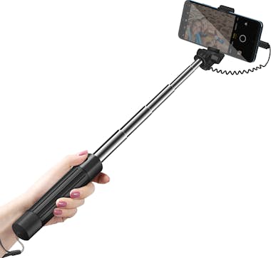 LinQ Palo selfi Espejo integrado USB-C + Botón Disparad LinQ Palo selfi Espejo integrado USB-C + Botón Disparad