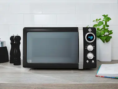 SWAN , SM22030LBNEU, Retro Microondas Digital 20L, 5 Ni SWAN , SM22030LBNEU, Retro Microondas Digital 20L, 5 Ni