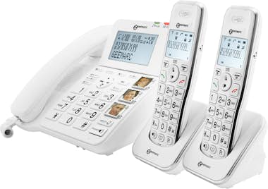 Geemarc Teléfono fijo senior amplificado con 2 auriculares Geemarc Teléfono fijo senior amplificado con 2 auriculares
