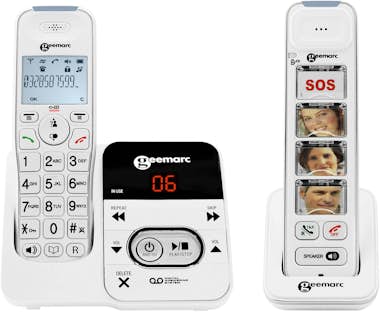 Geemarc Teléfono fijo para personas mayores con teclado Ph Geemarc Teléfono fijo para personas mayores con teclado Ph