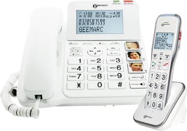 Geemarc Teléfono para personas mayores con teclas de memor Geemarc Teléfono para personas mayores con teclas de memor
