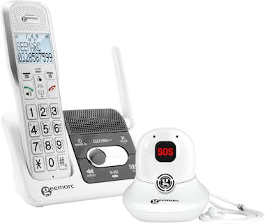 Geemarc Teléfono amplificado con contestador automático y Geemarc Teléfono amplificado con contestador automático y
