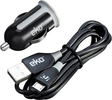 Eko Pack cargador de mechero 1A con cable micro USB de Eko Pack cargador de mechero 1A con cable micro USB de