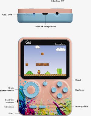 TechKidz Emulador de consola de 500 juegos con mando multij TechKidz Emulador de consola de 500 juegos con mando multij