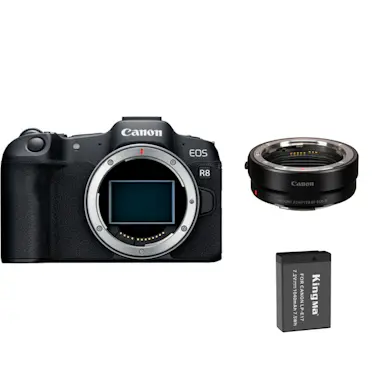 Canon EOS R8 Cuerpo de la cámara+Adaptador de montura EF Canon EOS R8 Cuerpo de la cámara+Adaptador de montura EF