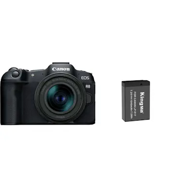 Canon EOS R8 Kit RF 24-50mm IS STM+batería Kingma 1040mA Canon EOS R8 Kit RF 24-50mm IS STM+batería Kingma 1040mA