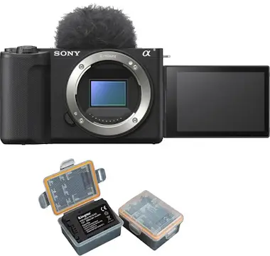 Sony ZV-E10 II Cámara sin espejo (negra)+batería Kingma Sony ZV-E10 II Cámara sin espejo (negra)+batería Kingma