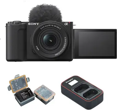 Sony ZV-E10 II Kit 16-50mm (Negro)+Batería Kingma 2000m Sony ZV-E10 II Kit 16-50mm (Negro)+Batería Kingma 2000m