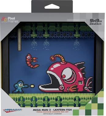 Otros Pixel Frames Megaman 2 Pez Linterna - 23x23 cm Otros Pixel Frames Megaman 2 Pez Linterna - 23x23 cm