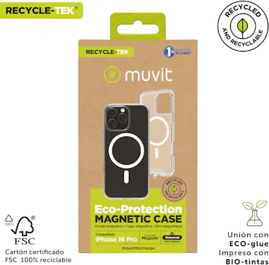 Muvit muvit for change funda recycletek Magsafe compatib Muvit muvit for change funda recycletek Magsafe compatib