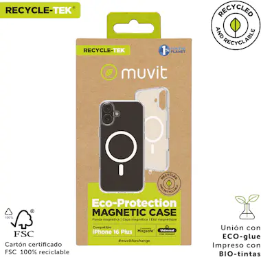 Muvit muvit for change funda recycletek Magsafe compatib Muvit muvit for change funda recycletek Magsafe compatib