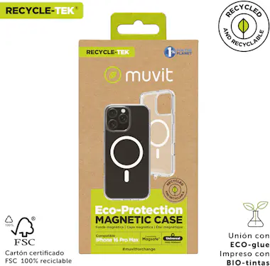 Muvit muvit for change funda recycletek Magsafe compatib Muvit muvit for change funda recycletek Magsafe compatib