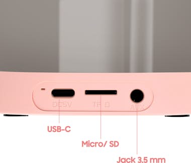 Maxlife Bluetooth con micrófono dual - Kit de karaoke Rosa Maxlife Bluetooth con micrófono dual - Kit de karaoke Rosa