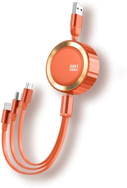 Eko Cable retráctil 3 en 1 Micro-USB/Lightning/USB-C a Eko Cable retráctil 3 en 1 Micro-USB/Lightning/USB-C a