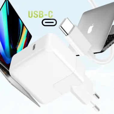 Moxie MacBook USB C Adaptador de carga USB C de 30 W + C Moxie MacBook USB C Adaptador de carga USB C de 30 W + C