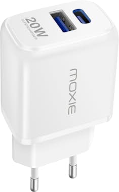 Moxie USB + USB C Supercargador USB + USB C Power Delive Moxie USB + USB C Supercargador USB + USB C Power Delive