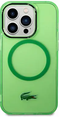 Lacoste Funda para iPhone 14 Pro Max Magsafe Verde Lacoste Funda para iPhone 14 Pro Max Magsafe Verde