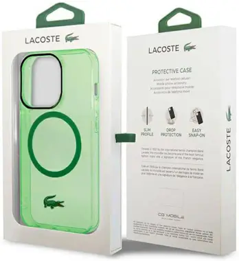 Lacoste Funda para iPhone 14 Pro Max Magsafe Verde Lacoste Funda para iPhone 14 Pro Max Magsafe Verde