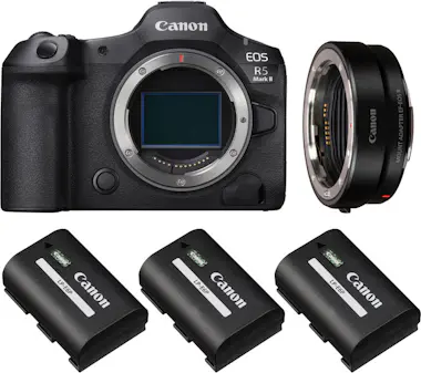 Canon EOS R5 Mark II + EF-EOS R + 3 LP-E6P + EBOOK MCZDI Canon EOS R5 Mark II + EF-EOS R + 3 LP-E6P + EBOOK MCZDI