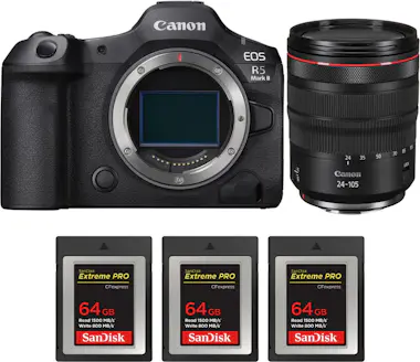 Canon EOS R5 Mark II + RF 24-105mm f/4 L IS USM + 3 SanD Canon EOS R5 Mark II + RF 24-105mm f/4 L IS USM + 3 SanD