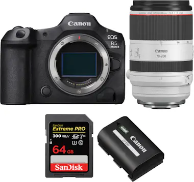 Canon EOS R5 Mark II + RF 70-200mm f/2.8 L IS USM + 1 Sa Canon EOS R5 Mark II + RF 70-200mm f/2.8 L IS USM + 1 Sa
