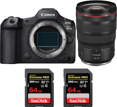 Canon EOS R5 Mark II + RF 24-70mm f/2.8 L IS USM + 2 San Canon EOS R5 Mark II + RF 24-70mm f/2.8 L IS USM + 2 San