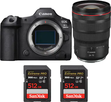 Canon EOS R5 Mark II + RF 24-70mm f/2.8 L IS USM + 2 San Canon EOS R5 Mark II + RF 24-70mm f/2.8 L IS USM + 2 San