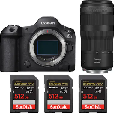 Canon EOS R5 Mark II + RF 100-400mm f/5.6-8 IS USM + 3 S Canon EOS R5 Mark II + RF 100-400mm f/5.6-8 IS USM + 3 S