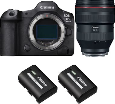 Canon EOS R5 Mark II + RF 28-70mm f/2 L USM + 2 LP-E6P + Canon EOS R5 Mark II + RF 28-70mm f/2 L USM + 2 LP-E6P +