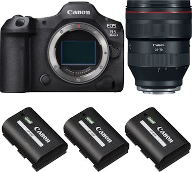 Canon EOS R5 Mark II + RF 28-70mm f/2 L USM + 3 LP-E6P + Canon EOS R5 Mark II + RF 28-70mm f/2 L USM + 3 LP-E6P +