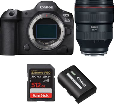 Canon EOS R5 Mark II + RF 28-70mm f/2 L USM + 1 SanDisk Canon EOS R5 Mark II + RF 28-70mm f/2 L USM + 1 SanDisk