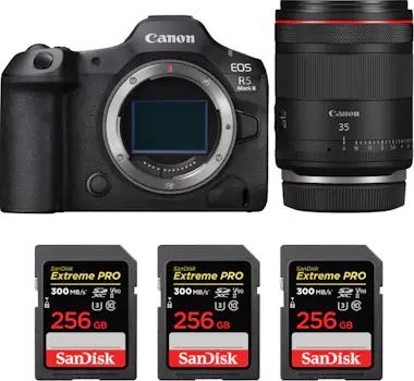 Canon EOS R5 Mark II + RF 35mm f/1.4 L VCM + 3 SanDisk 2 Canon EOS R5 Mark II + RF 35mm f/1.4 L VCM + 3 SanDisk 2